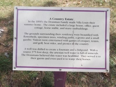 Another marker on the Villa Louis grounds image. Click for full size.