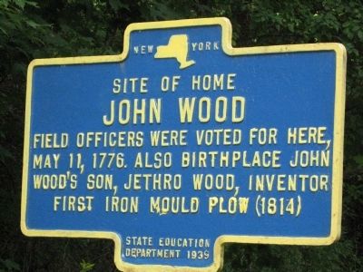 Site of home of John Wood Marker image. Click for full size.
