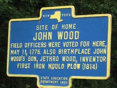 Site of home of John Wood Marker image. Click for full size.