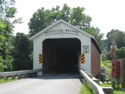 Rexleigh Covered Bridge Marker image. Click for full size.