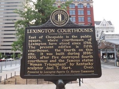 Lexington Courthouses / Cheapside Marker image. Click for full size.