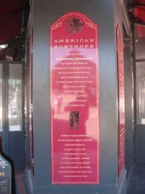 American Zoetrope Marker. Click for full size. American Zoetrope Marker image. Click for full size.