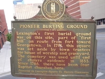 Pioneer - Burying Ground Marker image. Click for full size.