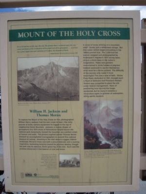 Mount of the Holy Cross Marker image. Click for full size.