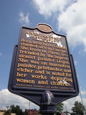 Mary Cassatt Marker. Click for full size. Mary Cassatt Marker image. Click for full size.