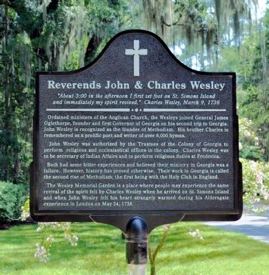 Reverends John & Charles Wesley Marker image. Click for full size.