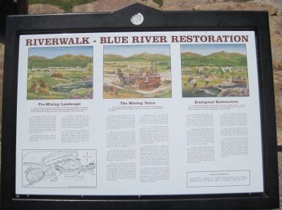Riverwalk - Blue River Restoration Marker image. Click for full size.