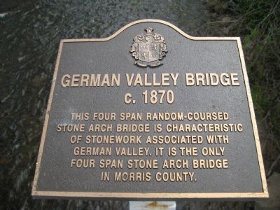 German Valley Bridge Marker image. Click for full size.