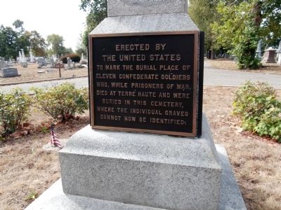 Confederate Soldiers Buried in this Cemetery Marker. Click for full size. Confederate Soldiers Buried in this Cemetery Marker image. Click for full size.