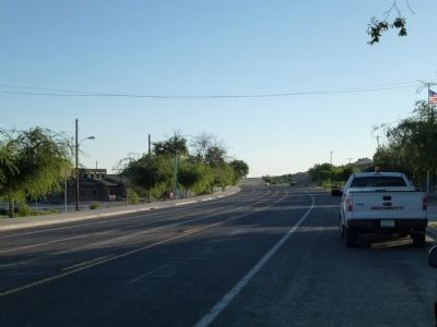 View W, Route 66 at John Osterman Gas Station Marker. Click for full size. View W, Route 66 at John Osterman Gas Station Marker image. Click for full size.