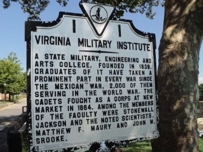 Virginia Military Institute Marker image. Click for full size.