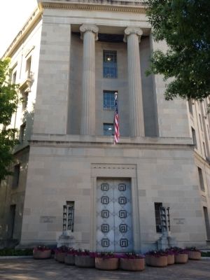 Doorway at the Justice Department Building image. Click for full size.
