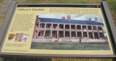Officer’s Garden Marker. Click for full size. Officer’s Garden Marker image. Click for full size.
