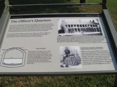 The Officers Quarters Marker image. Click for full size.