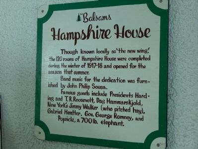 The Balsams Hampshire House image. Click for full size.