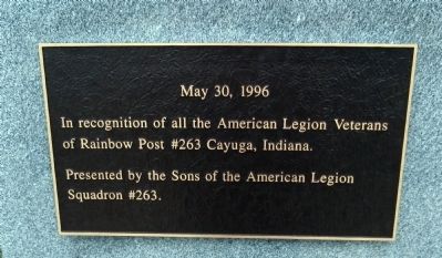 American Legion Veterans Marker image. Click for full size.