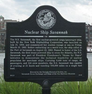 Nuclear Ship Savannah Marker image. Click for full size.