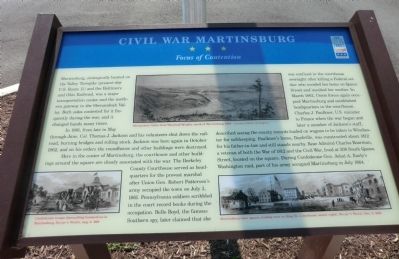 Civil War Martinsburg Marker image. Click for full size.