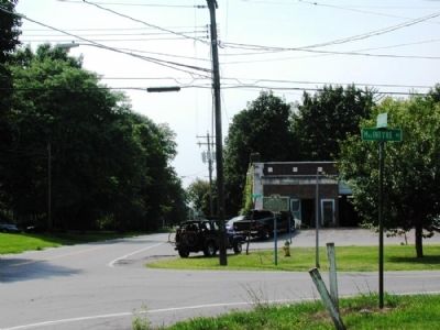 Fowlerville Marker as seen facing east on Co. Rte. 5. Click for full size. Fowlerville Marker as seen facing east on Co. Rte. 5 image. Click for full size.