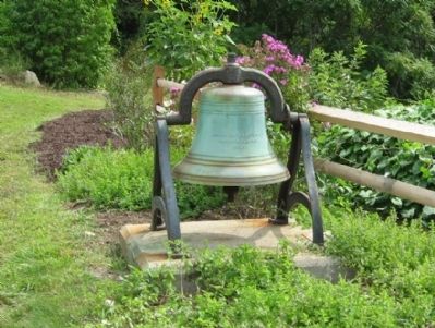 The bell is all that is left from the Bantam Methodist Church image. Click for full size.