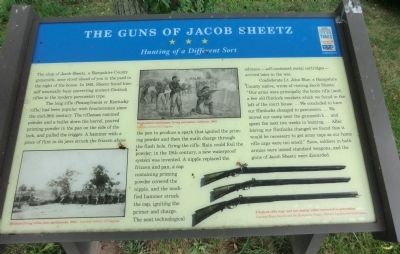 The Guns Of Jacob Sheetz Marker image. Click for full size.