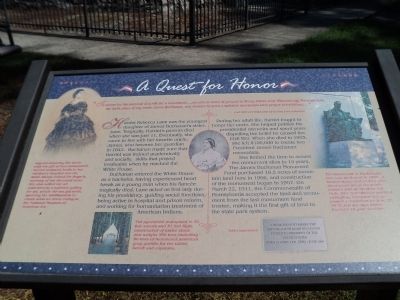 A Quest for Honor Marker. Click for full size. A Quest for Honor Marker image. Click for full size.