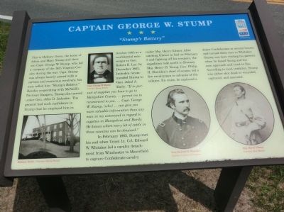 Captain George W. Stump Marker image. Click for full size.