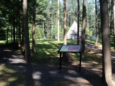 Marker in Buchanan’s Birthplace State Park. Click for full size. Marker in Buchanan’s Birthplace State Park image. Click for full size.