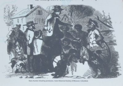 Slave Auction (Used by permission, State Historical Society of Missouri, Columbia) image. Click for full size.