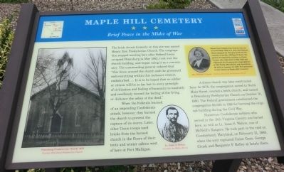 Maple Hill Cemetery Marker image. Click for full size.