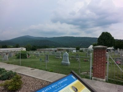 Maple Hill Cemetery Marker. Click for full size. Maple Hill Cemetery Marker image. Click for full size.