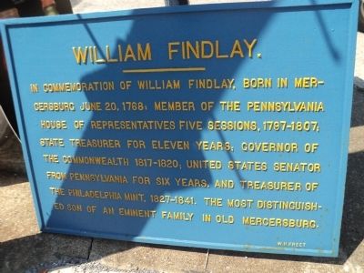 William Findlay Marker image. Click for full size.