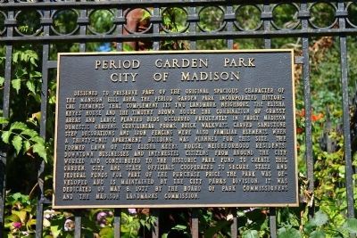 Period Garden Park Marker image. Click for full size.