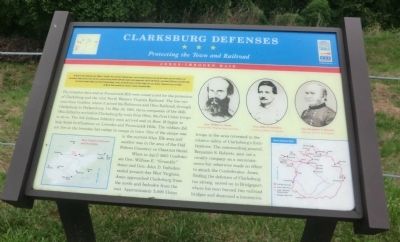 Clarksburg Defenses Marker. Click for full size. Clarksburg Defenses Marker image. Click for full size.