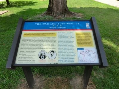 The War and Suttonville Marker image. Click for full size.