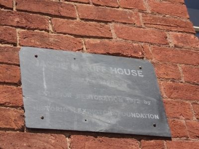 Additional plaque on the Jacob Ruff House image. Click for full size.