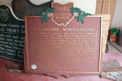 Flatwood Schoolhouse Marker image. Click for full size.