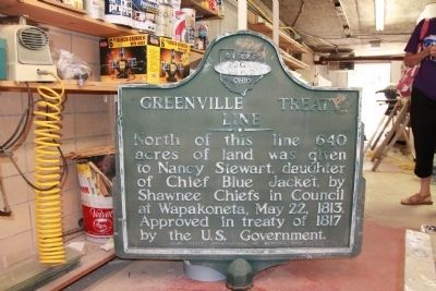 Greenville Treaty Line / Nancy Stewart Section Marker image. Click for full size.