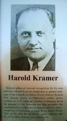 Harold Kramer on Columbus Area Business Hall of Fame Marker image. Click for full size.