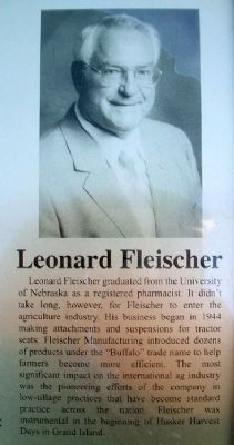 Leonard Fleisher on Columbus Area Business Hall of Fame Marker image. Click for full size.