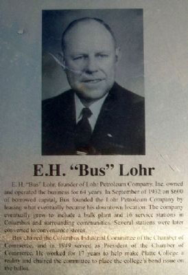 Bus Lohr on Columbus Area Business Hall of Fame Marker image. Click for full size.
