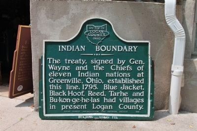 Greenville Treaty Line / Indian Boundary Marker image. Click for full size.