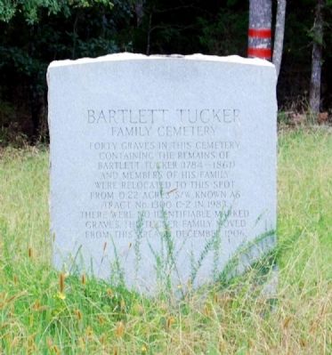 Bartlett Tucker Family Cemetery Marker image. Click for full size.