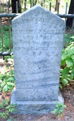 Gen. Jos. Wheeler, C.S.A. Marker image. Click for full size.