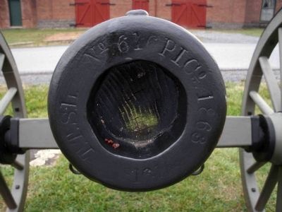 Stamped Muzzle of No. 616, 3-inch Ordnance Rifle, Phoenix Iron Company (Left Side) image. Click for full size.