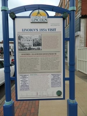 Lincoln's 1854 Visit Marker image. Click for full size.