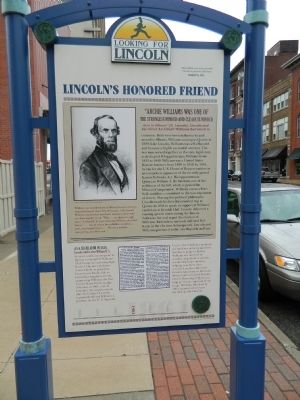 Lincoln's Honored Friend Marker image. Click for full size.
