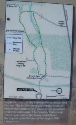Brawner Farm Loop Trail Map image. Click for full size.