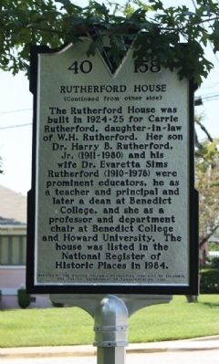 Rutherford House Marker. Click for full size. Rutherford House Marker image. Click for full size.