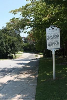 Fair-Rutherford House Marker side, looking east along Washington Street. Click for full size. Fair-Rutherford House Marker side, looking east along Washington Street image. Click for full size.